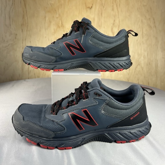 New Balance MT510RB5 Men's 10.5 Navy Red Trail Running Shoes Sneakers - Picture 4 of 16